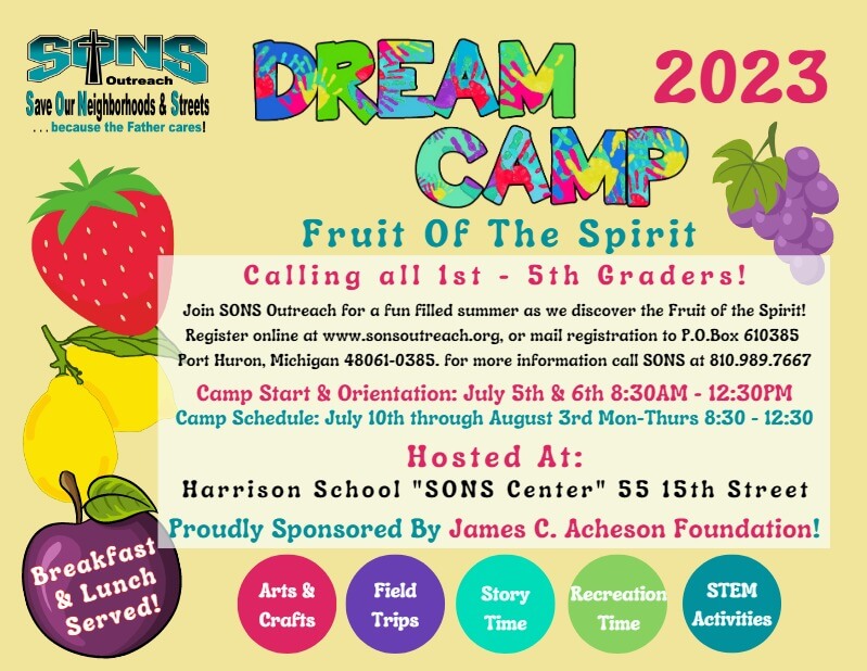 Dream Camp Registration Form